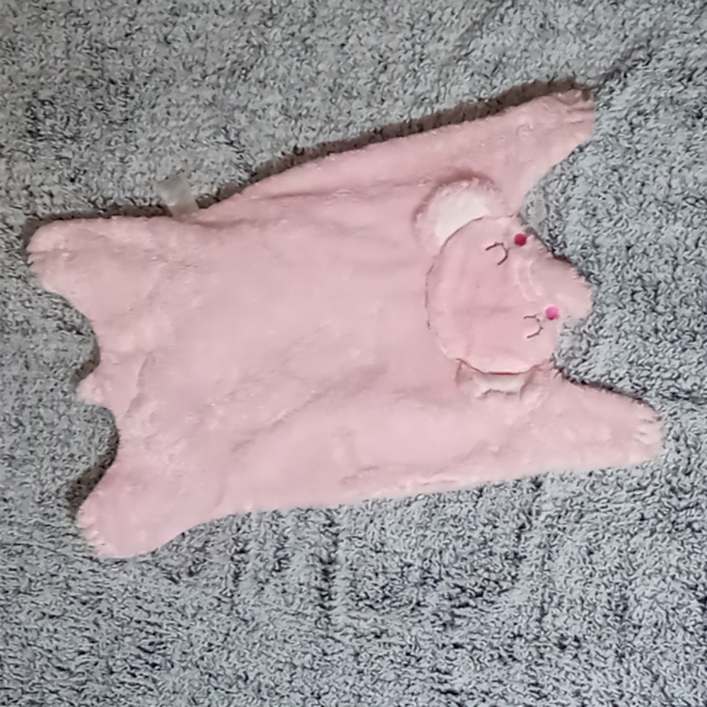Pink Elephant Tummy Time blanket